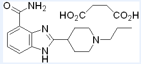 2-(1-propyl-4-piperidinyl)-1H-benzimidazole-7-carboxamidebutanedioic acid